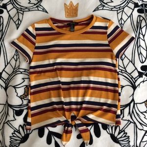 Sweater Knit Tie Front Top